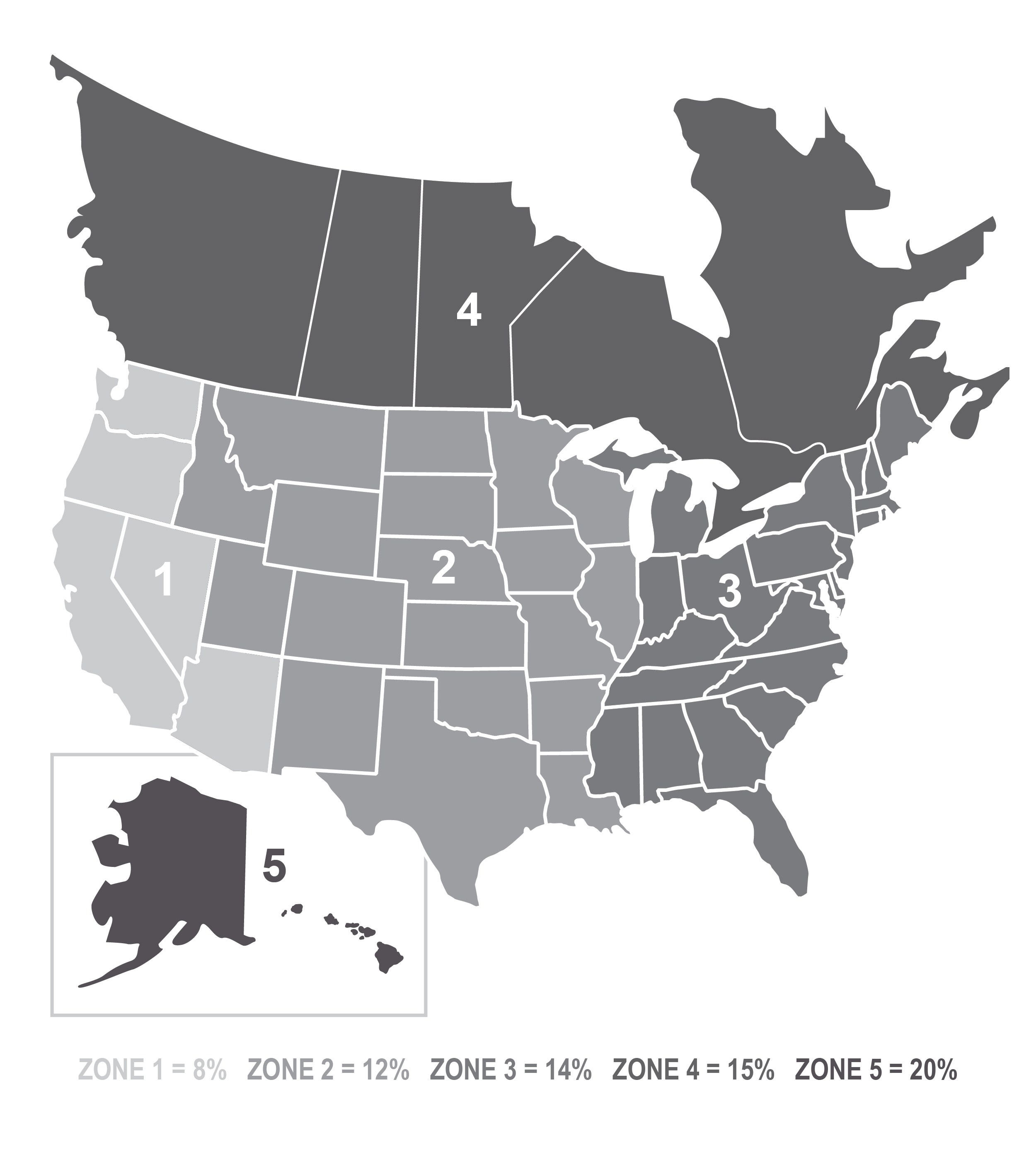 Pigeon & Poodle Shipping Zones